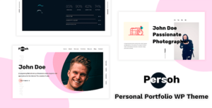 Persoh - One Page Portfolio WordPress Theme