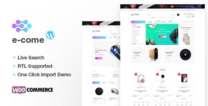 Ecome - Electronics Store WooCommerce Theme - RTL Supported