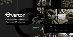 Overton - A Creative Multi-Concept Theme for Agencies and Freelancers