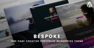 Bespoke - Onepage Creative WordPress Theme