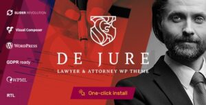 De Jure - Attorney and Lawyer WP Theme