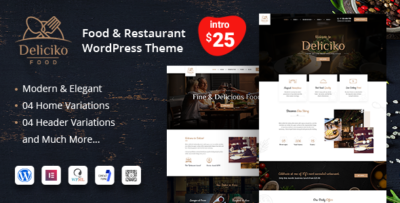 Deliciko - Restaurant WordPress Theme