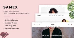 Samex - Clean, Minimal Shop WooCommerce WordPress Theme