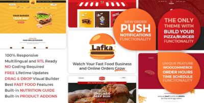 Lafka - WooCommerce Theme for Burger Pizza Fast Food Delivery & Restaurant
