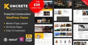 Koncrete - Construction Building WordPress Theme