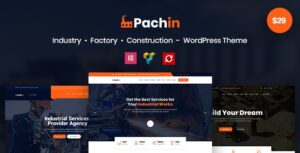 Pachin - Industry & Factory WordPress Theme