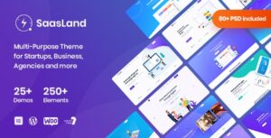 Saasland - MultiPurpose WordPress Theme for Startup