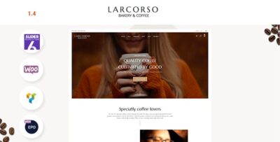 Larcorso - Coffee Shop WooCommerce Theme