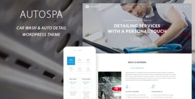 Auto Spa - Car Wash Booking WordPress Theme
