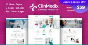 Clinmedix - Health And Medical WordPress Theme