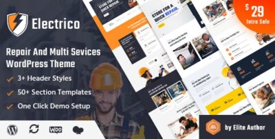 Electrico - Repair and Multi Services WordPress Theme