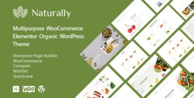 Organic Food & Market Elementor WooCommerce Theme - Naturally