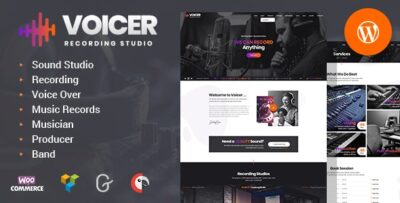 Voicer - Recording Studio WordPress Theme