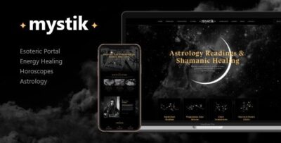 Mystik - Astrology & Esoteric Horoscope Fortune Telling WordPress Theme