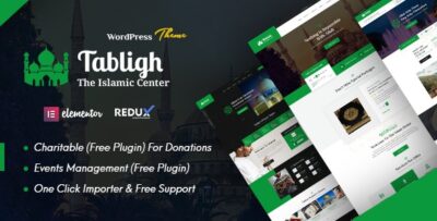 Tabligh - Islamic Institute & Mosque WordPress Theme