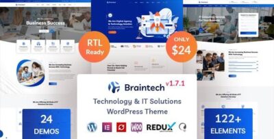 Braintech - Technology & IT Solutions WordPress Theme