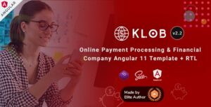 Klob - Angular 11 Online Banking & Payment Processing