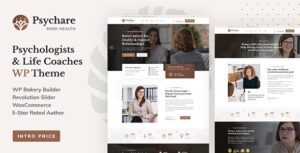 Psychare - WordPress Theme for Psychologists & Life Coaches