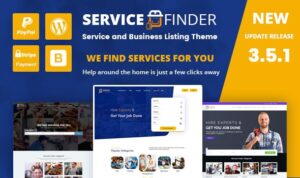 Service Finder - Provider and Business Listing WordPress Theme