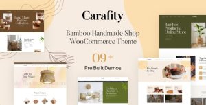 Carafity - Bamboo Handmade Shop WooCommerce Theme