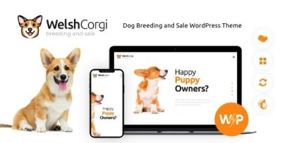 Welsh Corgi | Dog Breeding and Sale WordPress Theme