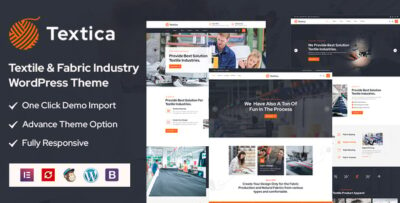 Textica - Textile & Fabric Industry WordPress Theme