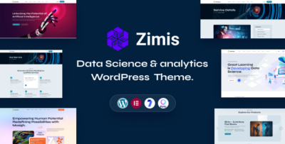 Zimis - Data Science & Analytics WordPress Theme