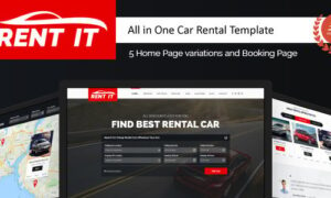 Rentit - Multipurpose Vehicle Car Rental WordPress Theme