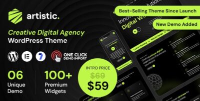 Artistic - Digital Marketing Agency and SEO WordPress Theme