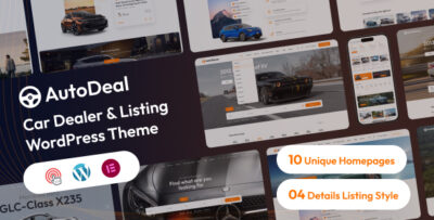 AutoDeal - Car Dealer & Listing WordPress Theme