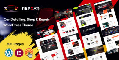 Repcar - Car Service & Auto Repair WordPress Theme