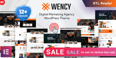 Wency - Digital Agency WordPress Theme