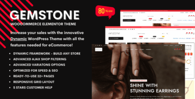 Gemstone - Jewelry Store eCommerce Elementor WooCommerce Theme