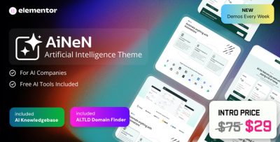 AiNeN – AI Agent & Automation WordPress Theme