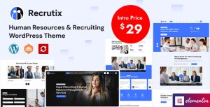 Recrutix - Human Resources & Recruiting WordPress Theme